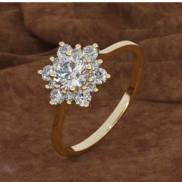 Pretty  925 Silver Wedding Rings White Sapphire - Picture 2 of 3